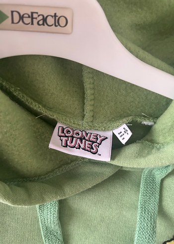 Yeşil Kapüşonlu Kadın Sweatshirt - Görsel 3