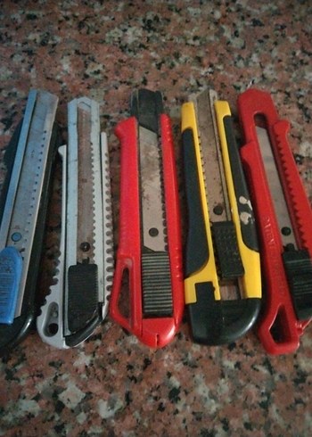 Beden 5 Adet Renkli Maket Bıçakları Seti