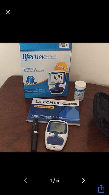Lifechek kan şeker ölçüm cihazı