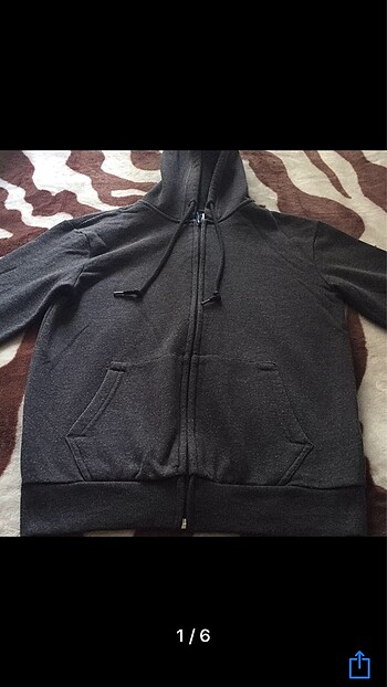 H&M Fermuarlı kapüşonlu Sweatshirt