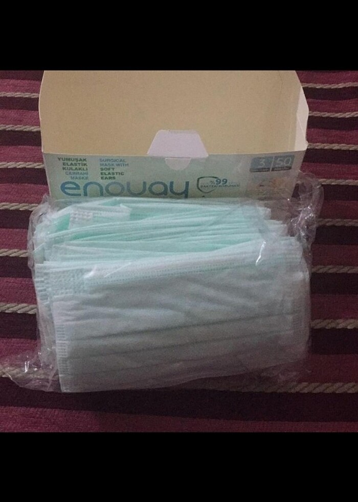 Enovay filtreli maske 50 adet kutulu  - Görsel 3