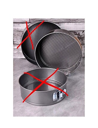 Teflon kelepçeli kek kalıbı