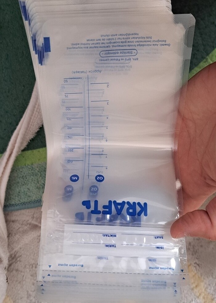 Süt saklama poşeti  - Görsel 2