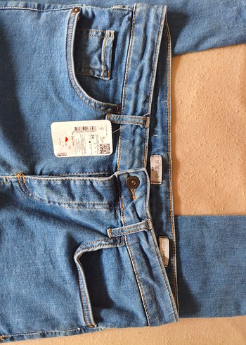 DeFacto 32 beden mavisi kot pantolon. orjinal. sıfır. etiketli. - Görsel 3
