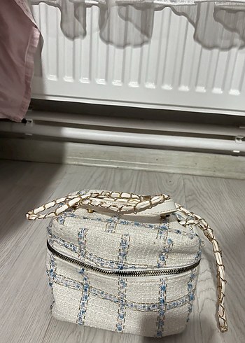 Bohem Beyaz Yılan Desenli Kadın Çanta - Görsel 2