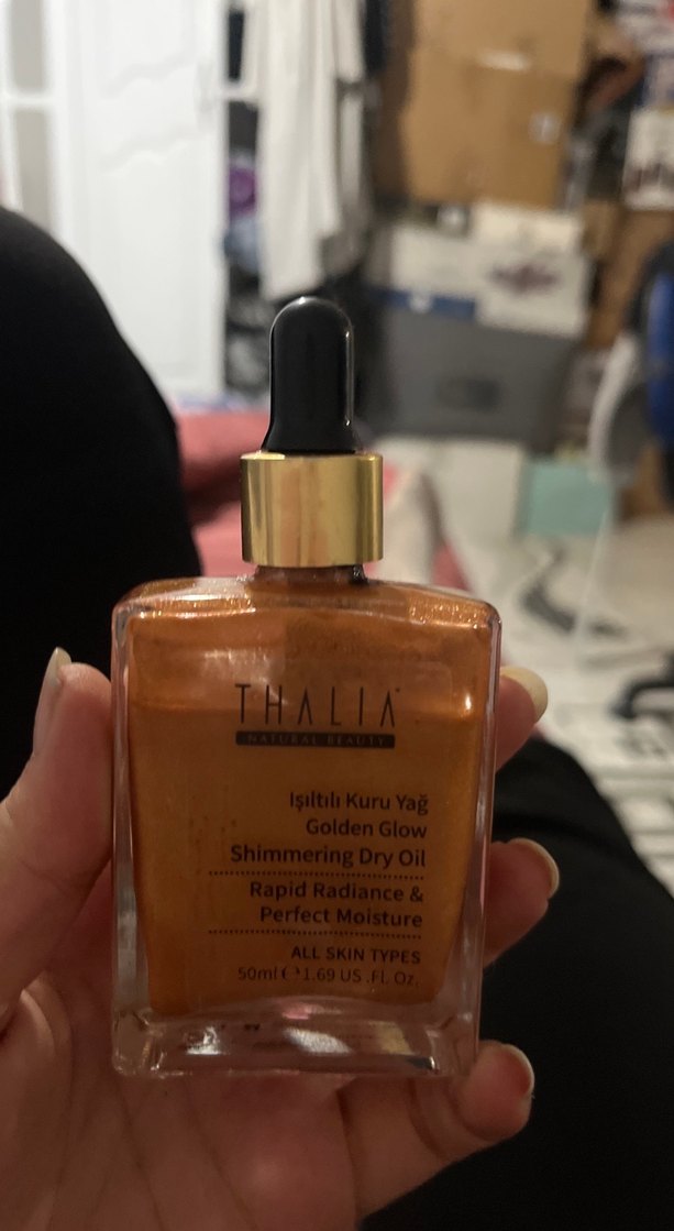Thalia Altın Işıltılı Kuru Yağ 50 ml - Görsel 2