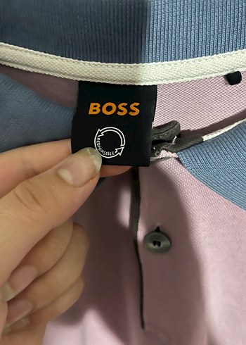 Hugo Boss Mor Düğmeli Polo Yaka Tişört - Görsel 5