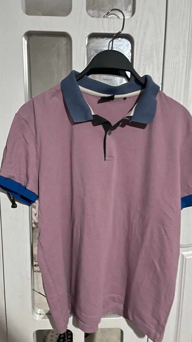 Hugo Boss Mor Düğmeli Polo Yaka Tişört - Görsel 2