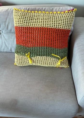 Renkli Bohem Desenli Dekoratif Yastık - Görsel 3