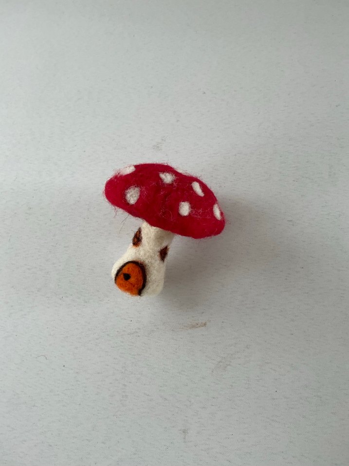 Kırmızı Renkli Mantar  Süsleri - Görsel 2