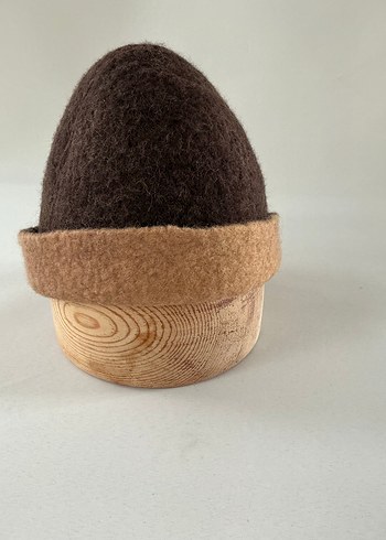 Kahverengi Yün 
Şapka - Görsel 3