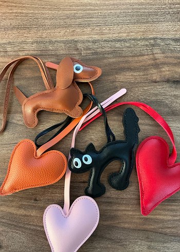 Renkli Püsküllü Kadın çanta charm - Görsel 2