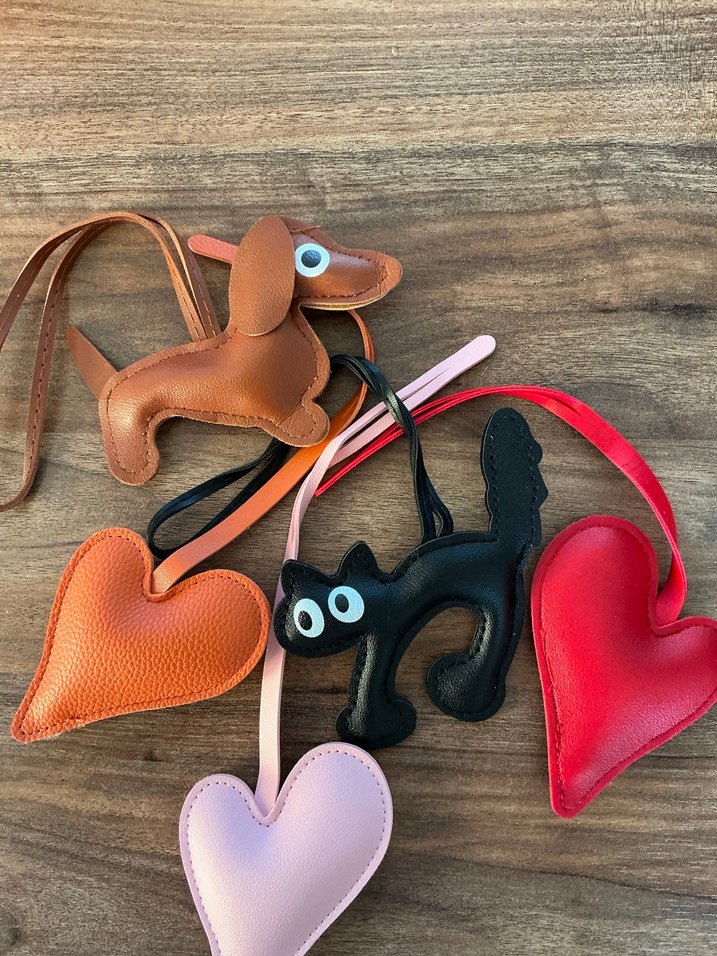 Renkli Püsküllü Kadın çanta charm - Görsel 2