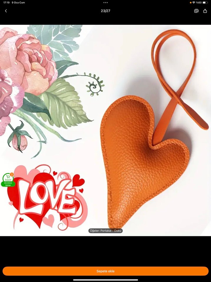 Renkli Püsküllü Kadın çanta charm - Görsel 3