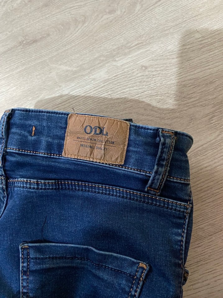 Parlak Mavi Kadın Normal Boy Denim Pantolon - Görsel 3