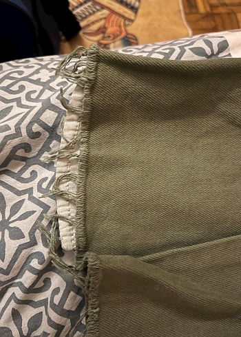 Kadın Haki Mini Şort Etek - Görsel 5