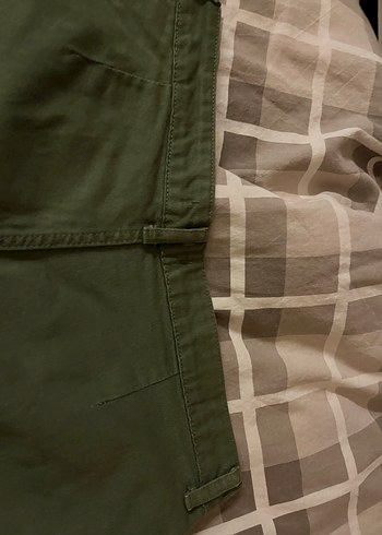 Kadın Haki Mini Şort Etek - Görsel 6