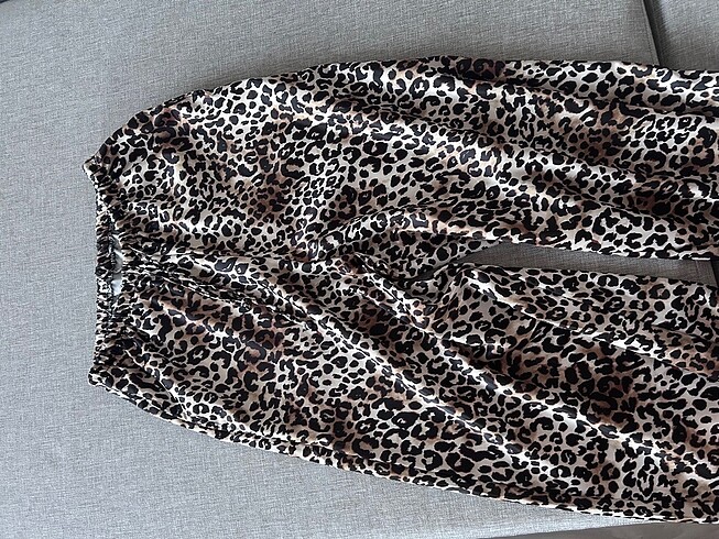 s Beden leopar desenli pantolon