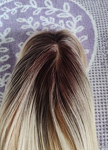 Sarı fiber sentetik kanekon peruk - Görsel 12