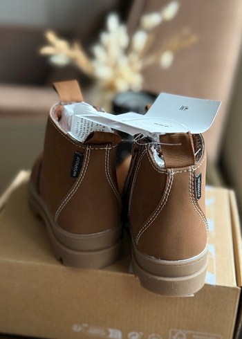 Çocuk Kahverengi Fermuarlı Bot - Görsel 5