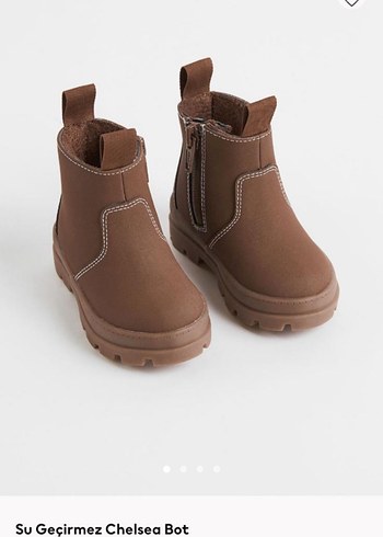 Çocuk Kahverengi Fermuarlı Bot - Görsel 2