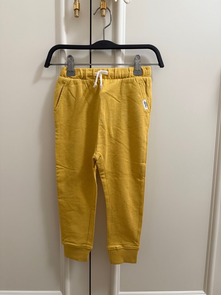 Sarı Loose Fit Çocuk Eşofman Altı - Görsel 2