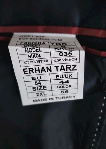 l/xl Beden Lacivert Düğmeli Notch Yaka Erkek Takım Elbise