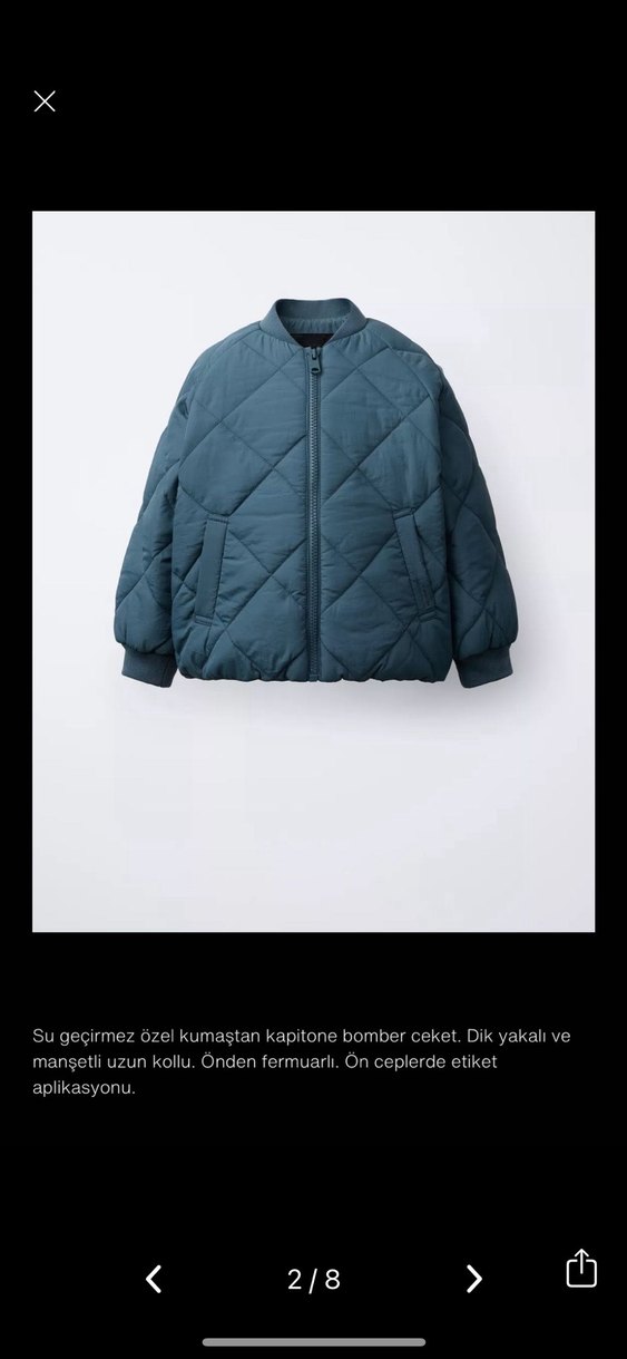 zara kapitone mont - Görsel 2