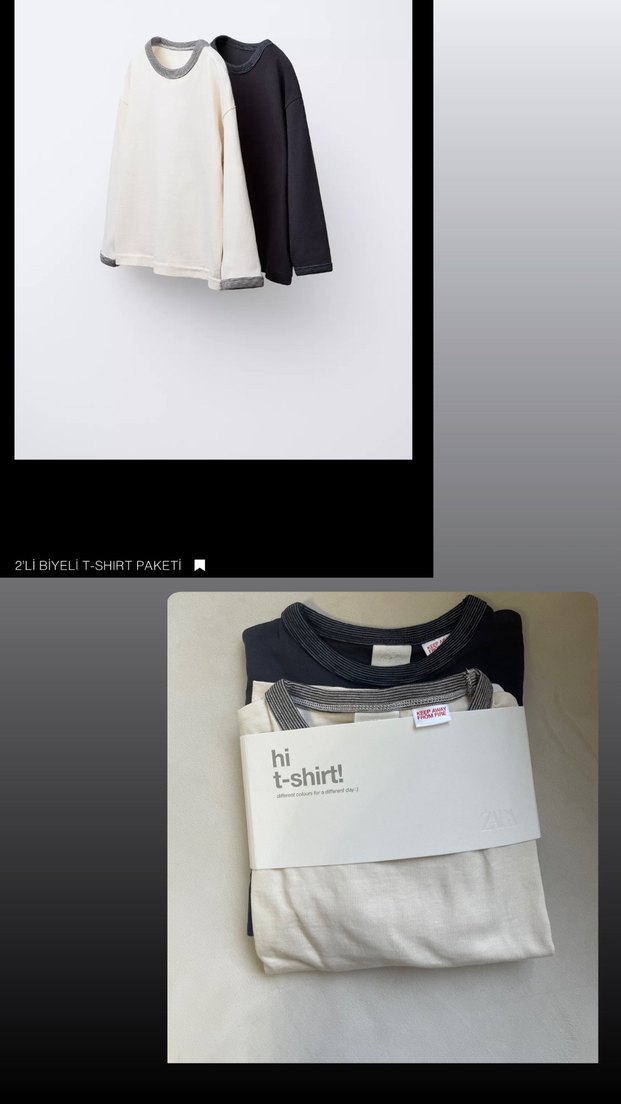 zara 2li bluz - Görsel 2