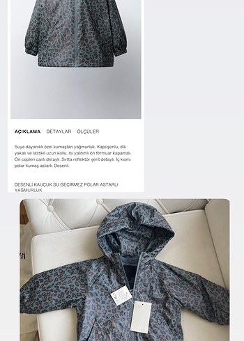 zara yağmurluk - Görsel 2