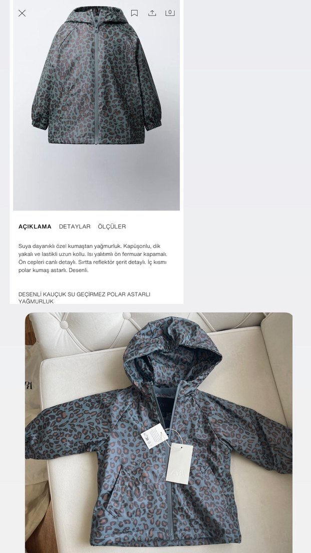 zara yağmurluk - Görsel 2