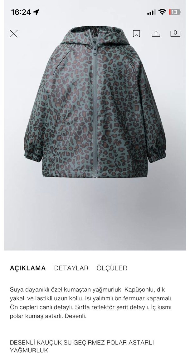 zara yağmurluk - Görsel 3