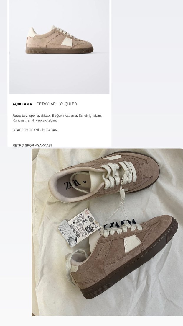 zara spor ayakkabı - Görsel 2