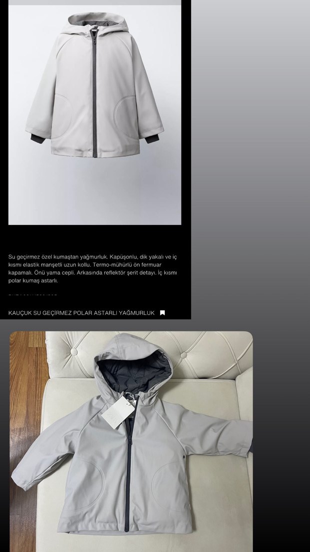 zara yağmurluk - Görsel 3