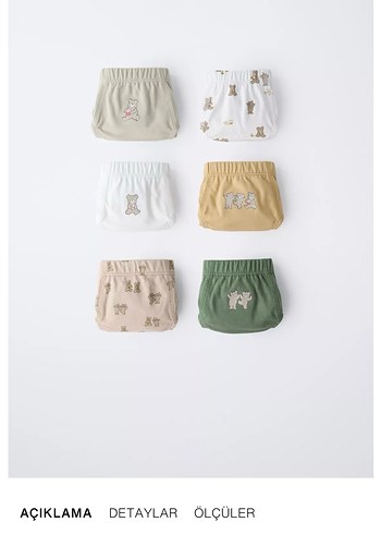 zara 6lı külot - Görsel 2