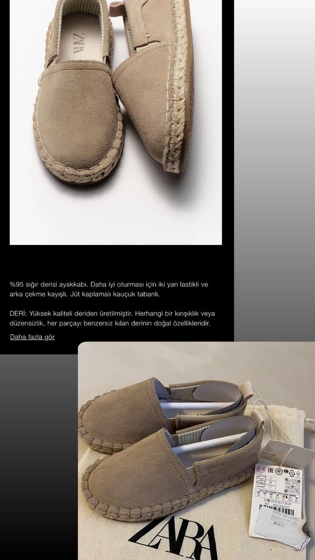 zara deri loafer ayakkabı - Görsel 2