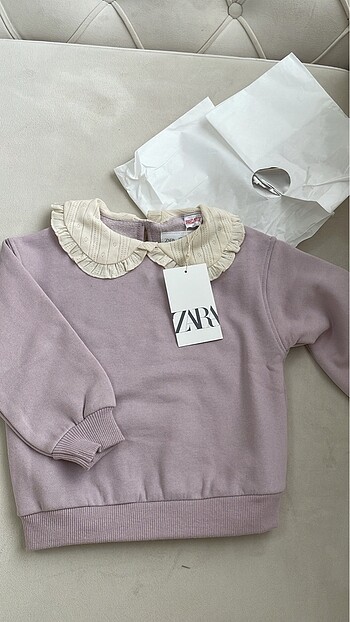 zara bebe yaka sweatshirt