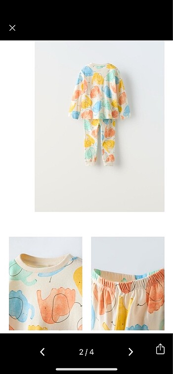 Zara zara pijama takımı