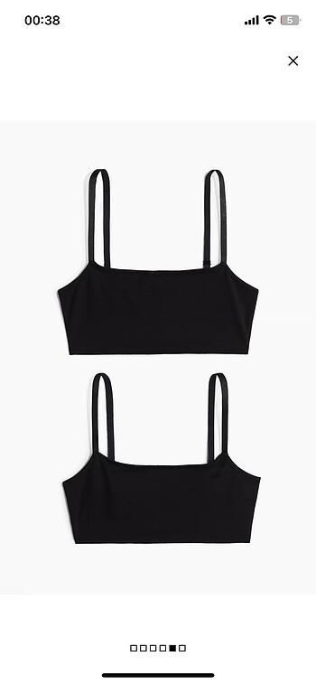 h&m 2 li yarım atlet