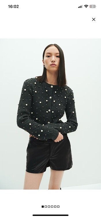 H&M h&m suni deri şort