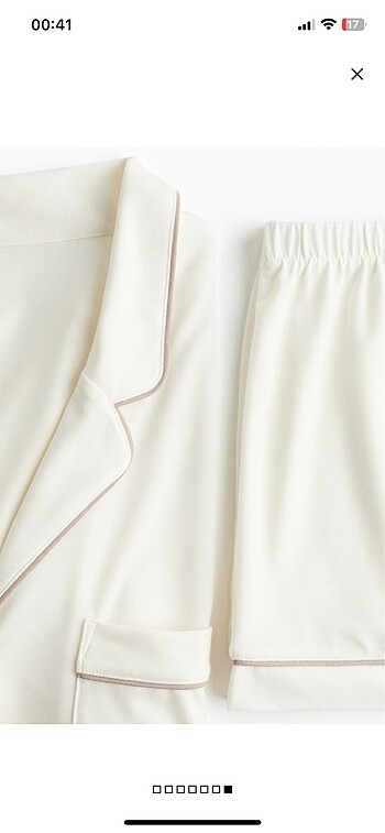 H&M h&m şortlu pijama takımı