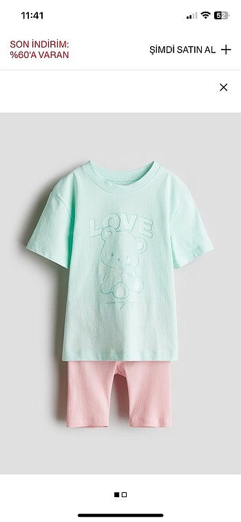 h&m alt üst takım