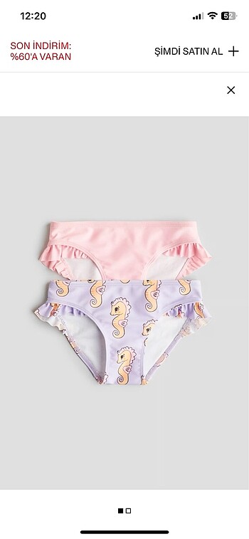 h&m 2 li bikini altı