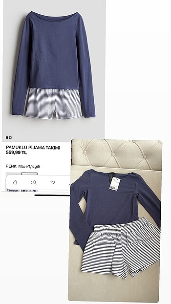 H&M h&m şortlu takım