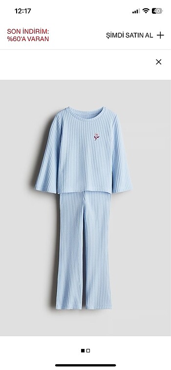 h&m alt üst takım
