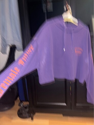 m Beden mor Renk Mor Kısa Sweat