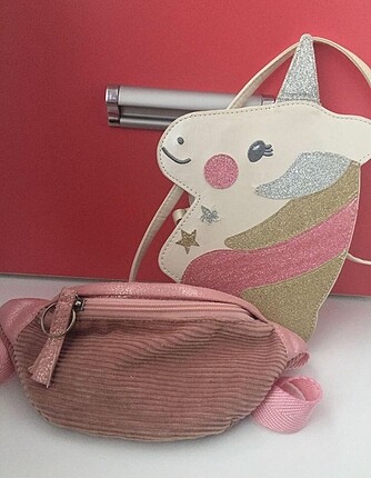 Kız çocuk bel çantası ve Unicorn çanta