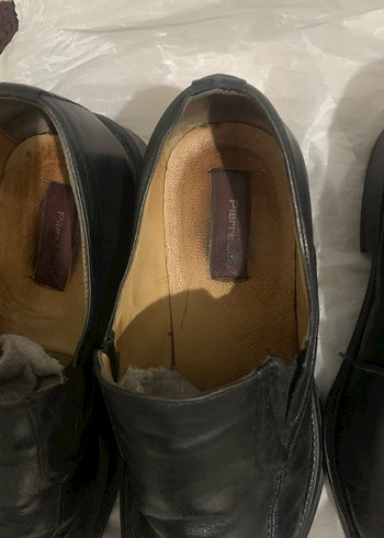 3 ad Siyah Klasik Erkek Deri Ayakkabılar markalar içinde 44-45no - Görsel 3