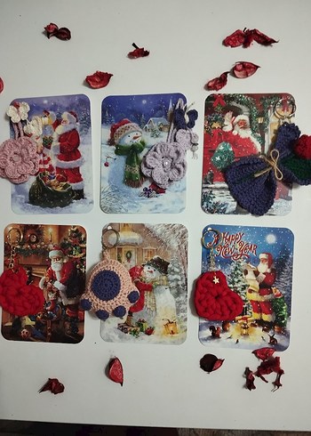 Simli Yeniyıl kartı hediyelik ürünler her biri ayrı paketlenir - Görsel 3