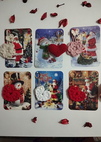 Simli Yeniyıl kartı hediyelik ürünler her biri ayrı paketlenir - Görsel 2